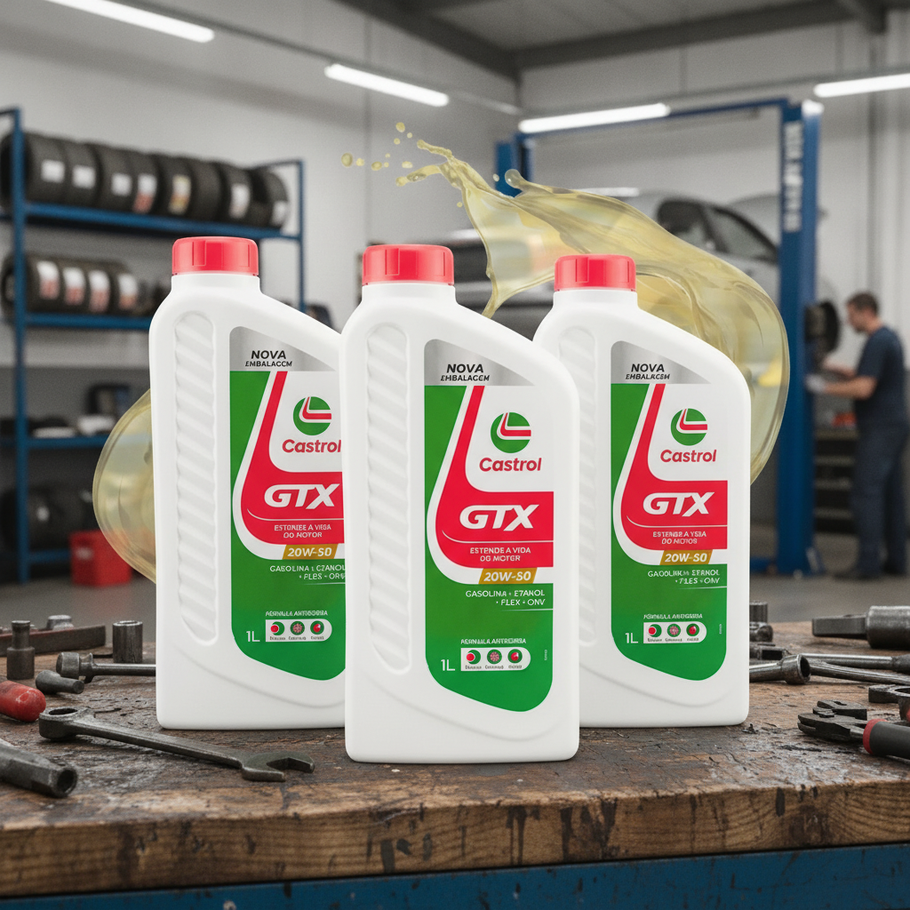 3 Litros Oleo Castrol GTX 20w-50 Carro Antiborra 