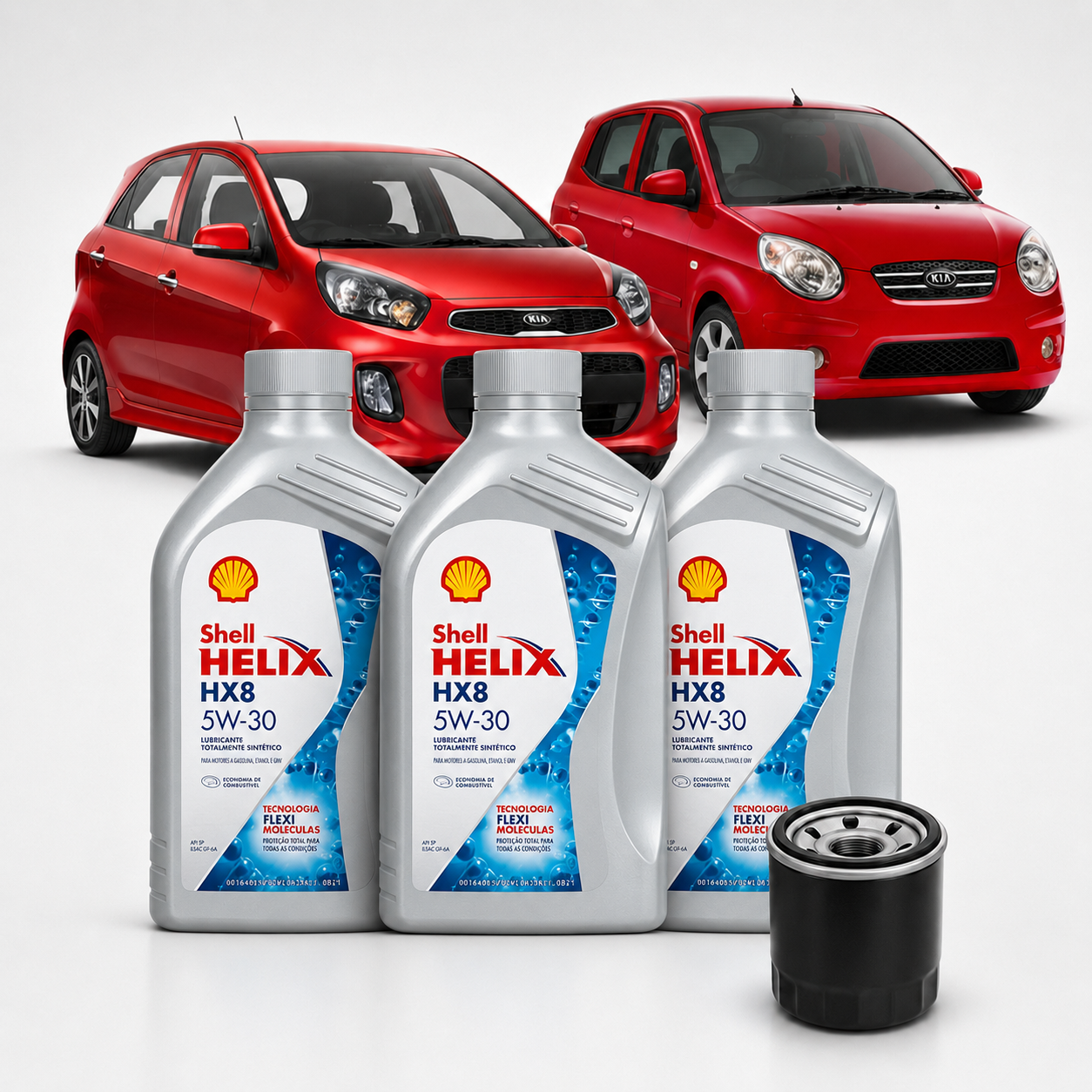 Kit Troca De Oleo 5w30 E Filtro Kia Picanto Ex 2011 A 2020