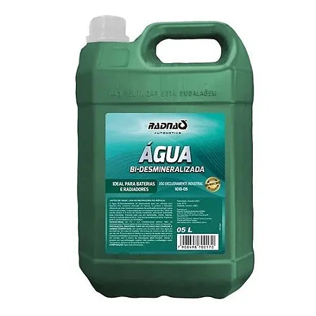 Galão Agua Bi Desmineralizada Radnaq 5 Litros Arrefecimento Incolor